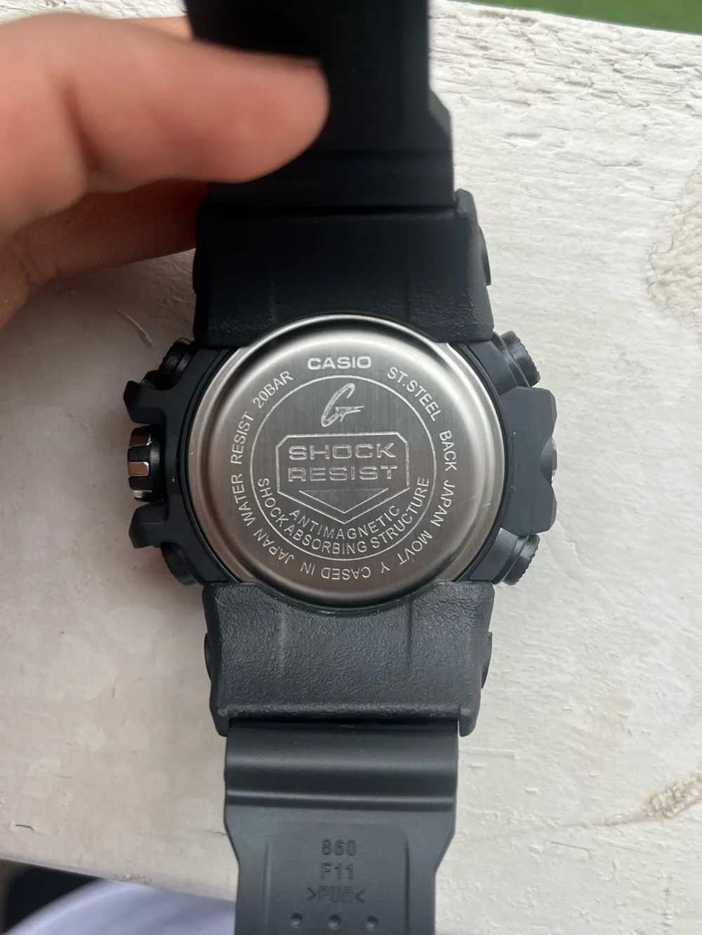 G-Shock Black Rugged Mud Resist Digital-Analog Smartwatch
